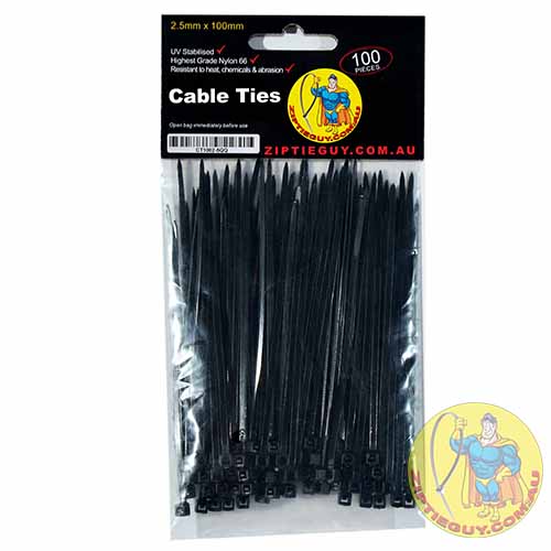 Packet of Cable Ties 2.5mm x 100mm