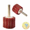 Red-ScotchBrite-Polishing-Wheel-on-shank-with-sandpaper
