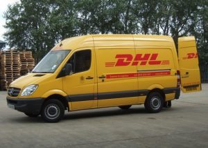shipping information DHL Delivery Van